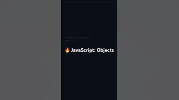🔥 JavaScript: Objects - creation, properties, methods