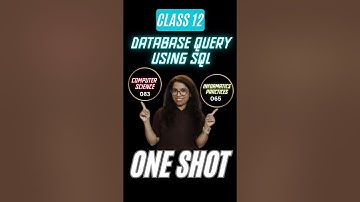 One Shot Series of CBSE Computer Science/Informatics Practices Class 12| Barkha Mam #ytshorts #cbse