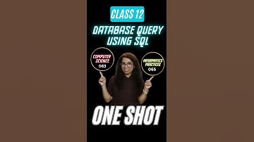 One Shot Series of CBSE Computer Science/Informatics Practices Class 12| Barkha Mam #ytshorts #cbse