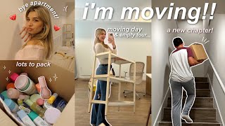 MOVE IN WITH ME! ♡ (packing, new empty apartment, moving day, tour)