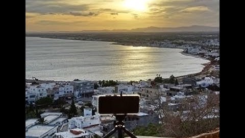 4K Timelapse - Sunset in Kelibia Tunisia 7 October 2020