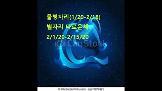 타로운세 2/1/20-2/15/20 :  물병자리 1/20-2/18