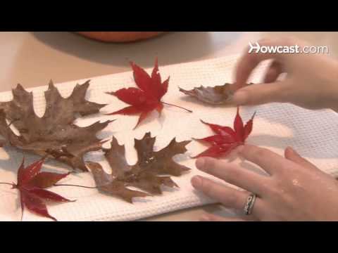 How to Make House Decorations from Autumn Leaves