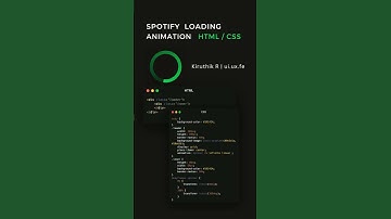 🍁@Spotify loading animation using #html #css #frontend