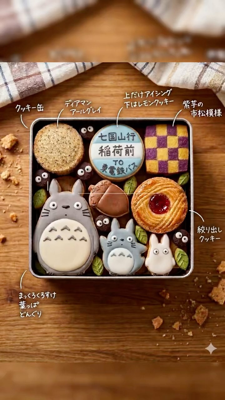 となりのトトロ　クッキージャー Totoro Cookie Tin: My Very First Challenge! 🧸🌲 となりのトトロの