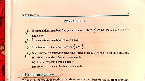 CLASS 9 Math Exercise 1.1 Ncert solutions | Chapter 1 Number system | Class 9th Exercise 1.1