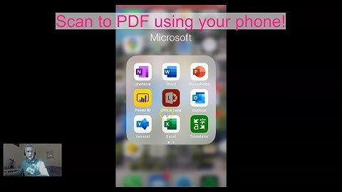 Scan to a PDF using your phone with #Microsoft #OfficeLens with #OneDrive