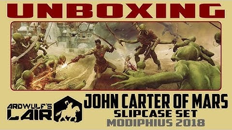 Unboxing John Carter of Mars Slipcase Set (Modiphius 2018)