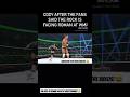 Funniest wrestling  cody rhodes after the fans said the rock vs roman reigns at wm  wwe 