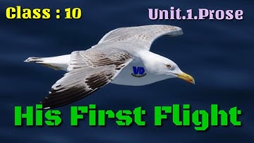 10th English |  TN new syllabus | unit 1 prose | His First Flight | simplified lesson |  paragraph |