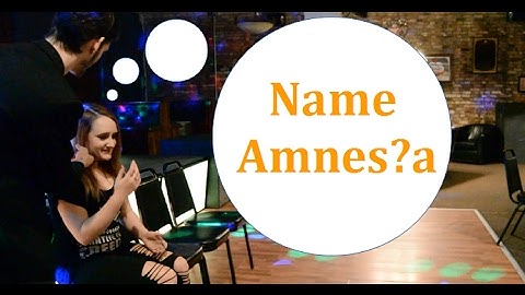 Local Bar Hypnosis (Name Amnesia)