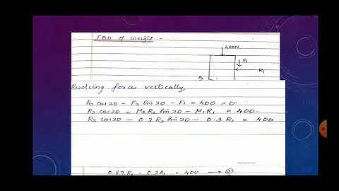 Engg Mechanics Module 2 Part 9: 2nd Numerical Problem on Wedge Friction