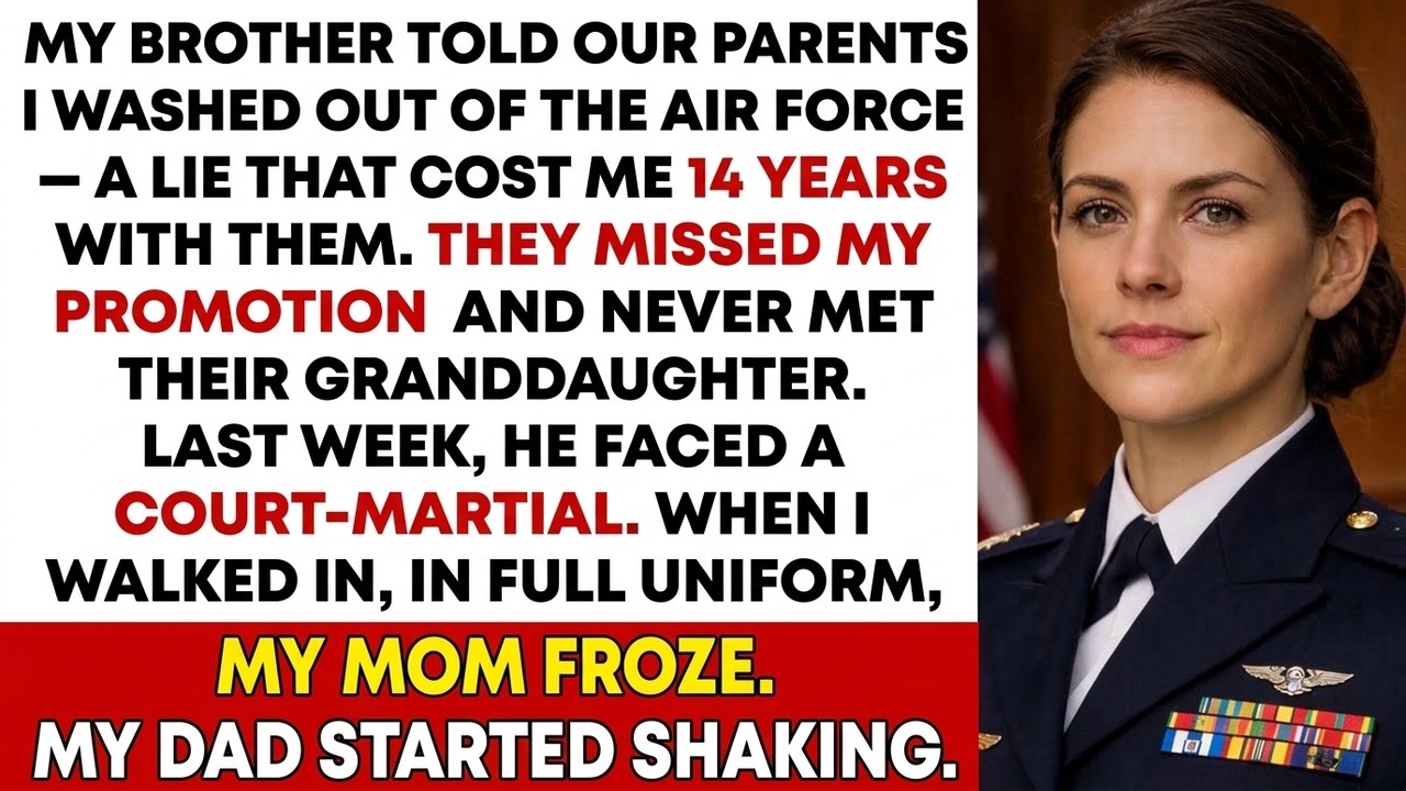My Parents Believed I Washed Out of the Air Force — Until They Saw Me at My Brother's Court-Marti...