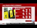 Gas prices hit 4-year high