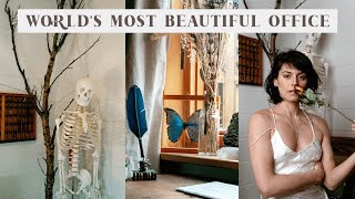Renovating My Eccentric Office in Iceland - Thrifted, Wooden, White Office Tour
