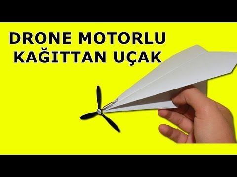 Drone Motorlu Kağıt Uçak Yapımı