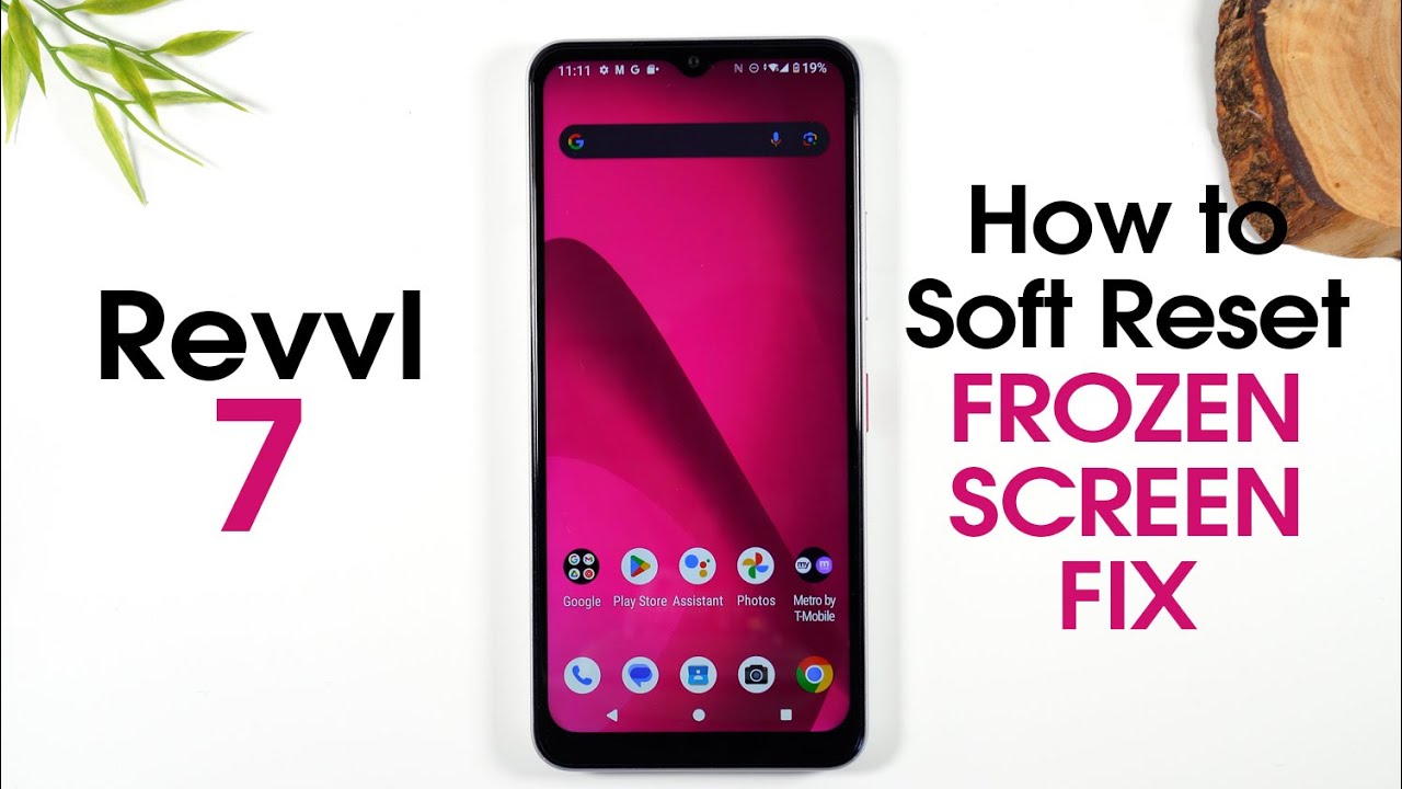 Revvl 7 5G How to Soft Reset If the Screen Freezes - YouTube