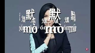 Karaoke Music Mandarin- mo 默- na ying 那英 dengan teks pinyi