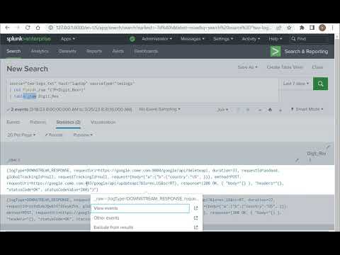 Splunk rex101 part 2 - Splunk beginner newbie learning series