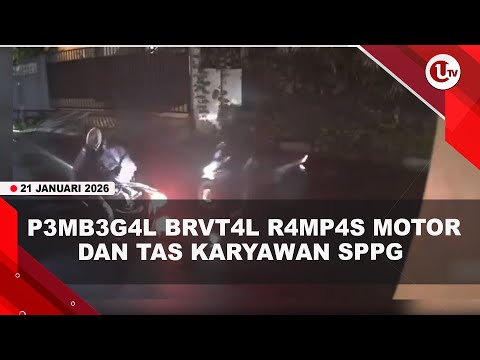 WANITA KARYAWAN SPPG DIB3G*L SAAT BERANGKAT KERJA, MOTOR DAN TAS DIR4MP4S | U-NEWS