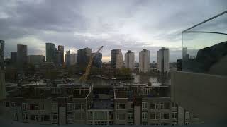 Sunset in Rotterdam on Tuesday, November 19, 2024
