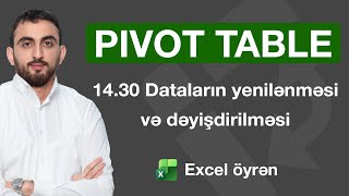 Excel dərsləri - 14.30 Excel Pivot Table Data Refresh və Change Data Source I Məlumat yenilənməsi