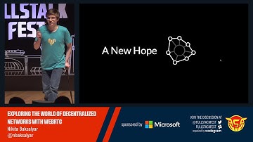 Exploring the world of decentralized networks with WebRTC (Nikita Baksalyar)
