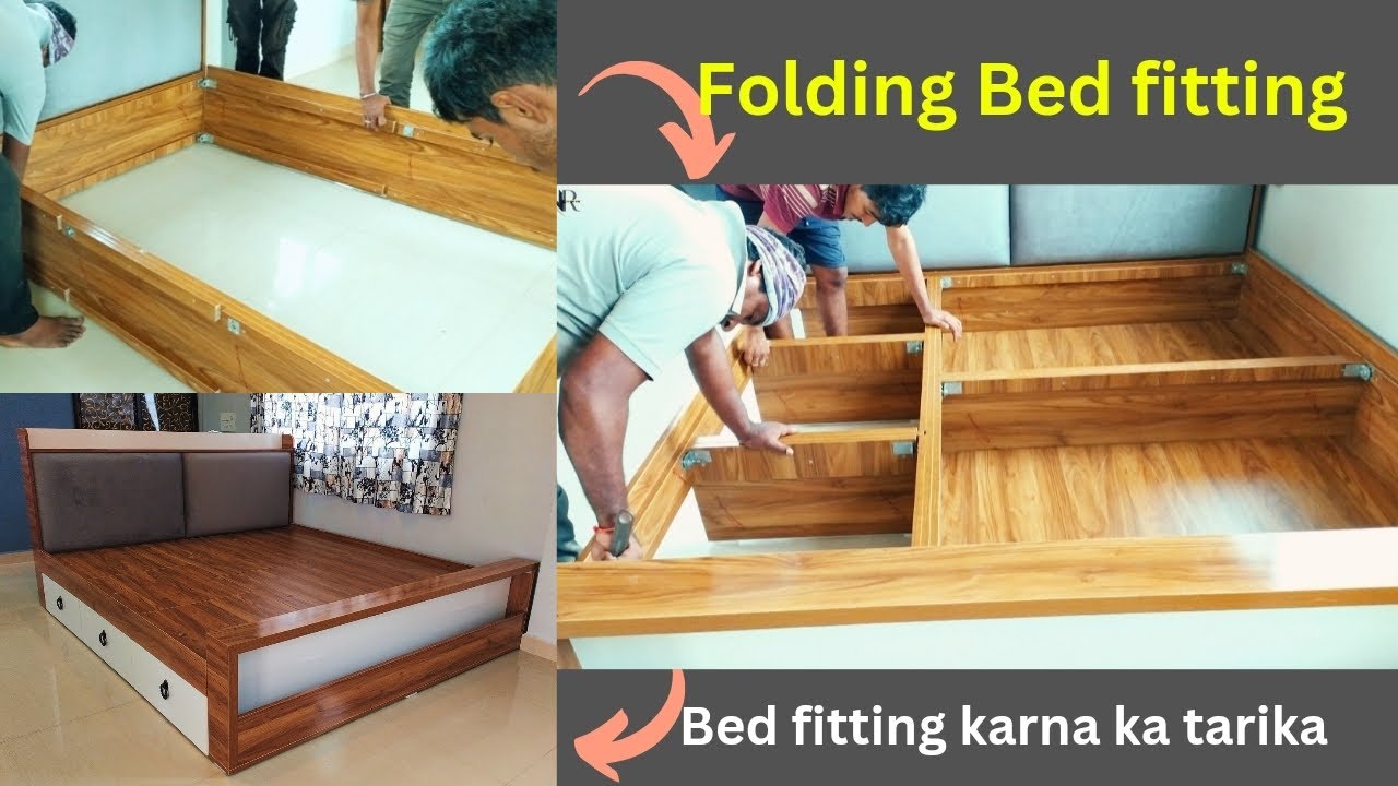 Folding Bed Fitting Karne Ka Tarika King Size Bed Wooden Bed