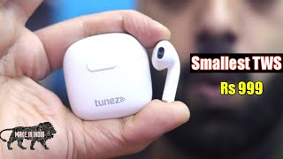 Tunez Elements E11 True Wireless Earbuds Unboxing Review Smallest Tws Under 1K Br Tech Films