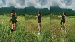 Actress Shalini Pandey Enjoying The Nature Actress Shalini Pandey Tollywood Tv