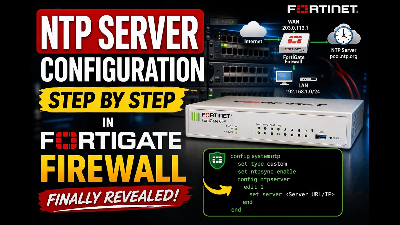 NTP Server configuration step by step in FortiGate Firewall Finally ...