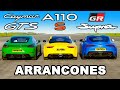 GR Supra vs Porsche Cayman GTS vs Alpine A110 S: ARRANCONES