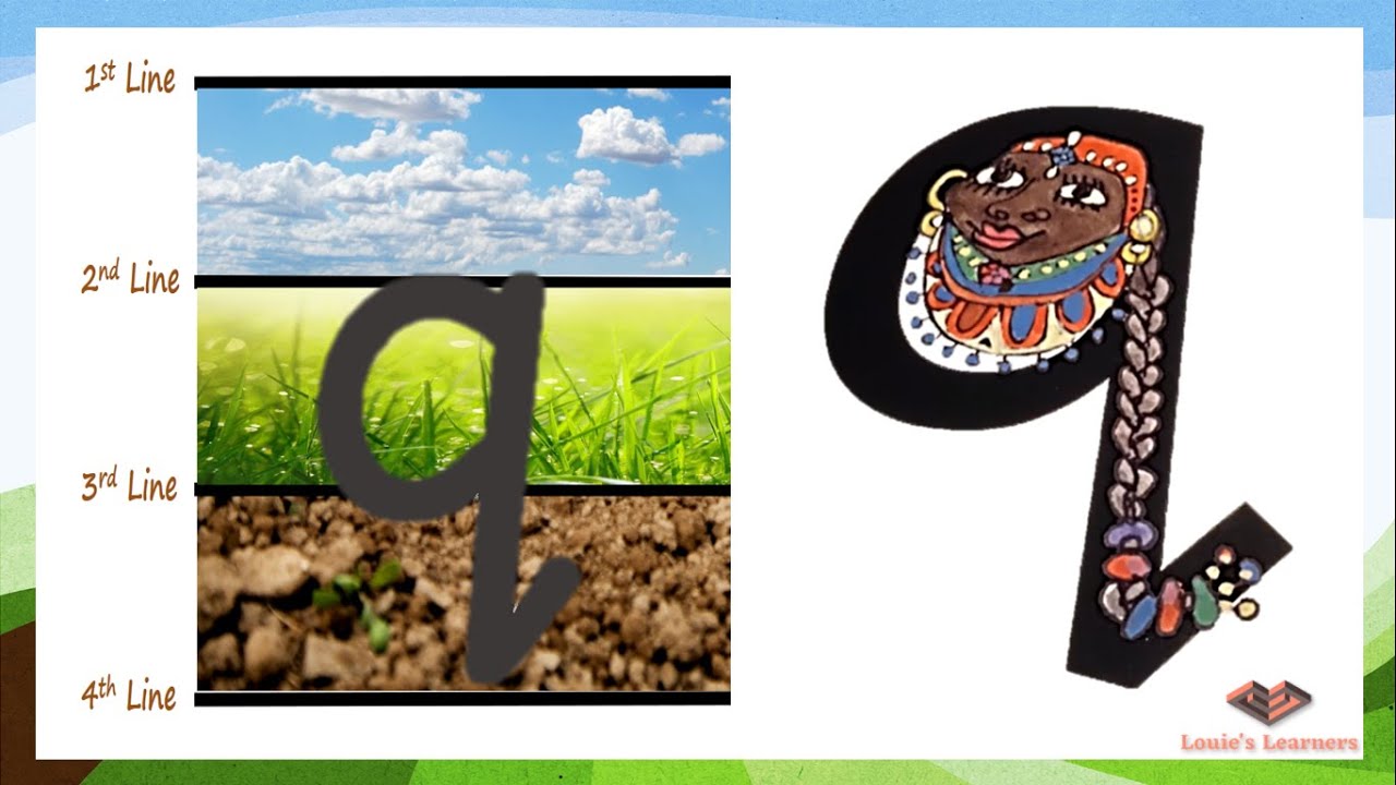 Letter Q - writing the lowercase Q