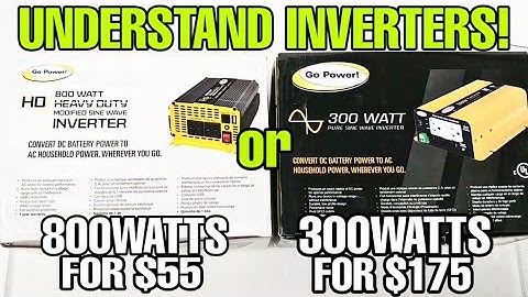 Pure vs Modified Sine Wave Inverter! Worth the HUGE price difference? Find out!