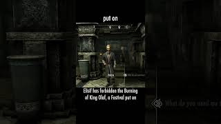 put on — The Elder Scrolls V: Skyrim dialogue scene