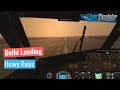 Boeing 737 lands HARD at New Delhi Airport in Low visibility and Rain | PMDG 737 | MSFS