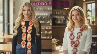 كروشيه سكارف حلقات رقيق تصميم جديد مميز للبنات♦️✨️ Amazing crochet scarf