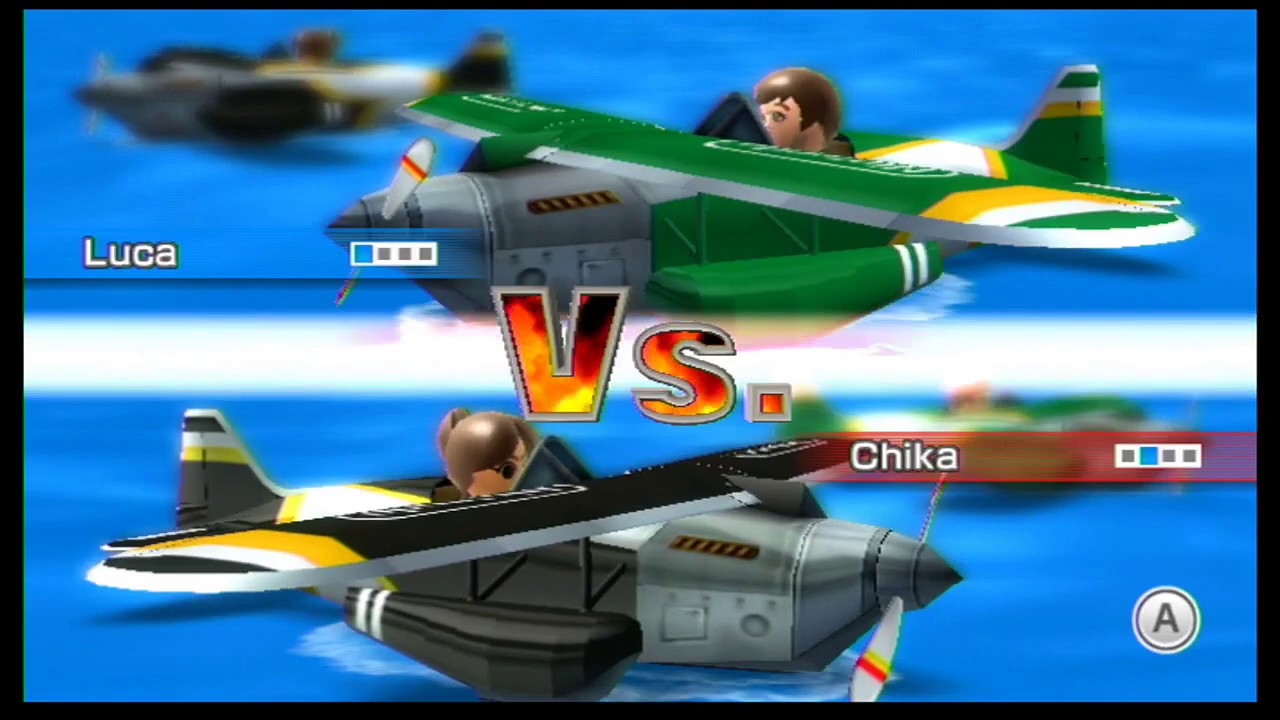Chika VS Luca Dogfight Wii Sports Resort