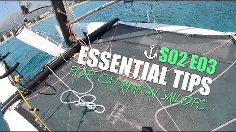 Quick tips for catamaran sailors S02 E03   furl the jib, snap the shackle, cut the rope