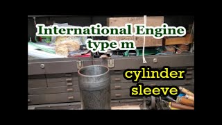 International Engine type m cylinder sleeve parts clean up