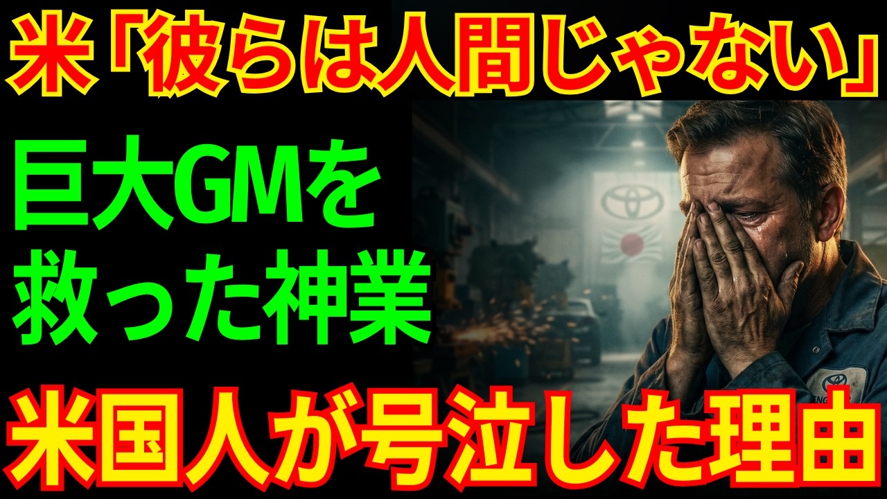 【米「彼らは人間じゃない」】負債6兆円のGMを救った、たった50人の日本人。米国人が号泣したトヨタの神業とは