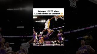 Kobe got HYPED when Trevor Ariza dunked on Grant Hill 😳