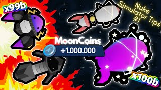 Nuke Simulator +1,000,000 MoonCoins Code + Giveaway announcement