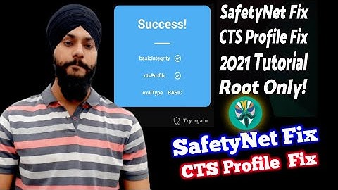 SafetyNet Fix  Magisk Module | CTS Profile  Fix | Root Detection Bypass