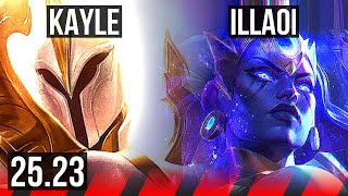 KAYLE vs ILLAOI (TOP) | 12/1/9, 8 solo kills, Legendary | EUW Diamond | 25.23