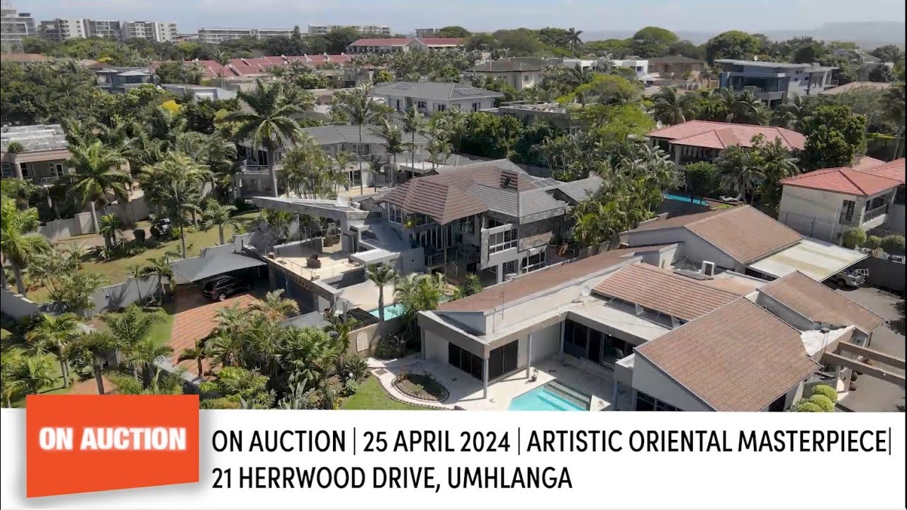 Beautiful 4 Bedroom Home 21 Herrwood Drive, Umhlanga On Auction 25 April 2024. YouTube