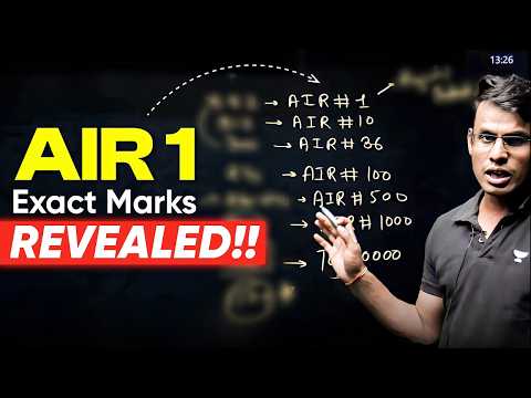 JEE Advanced 2025 AIR 1 Exact Marks REVEALED!