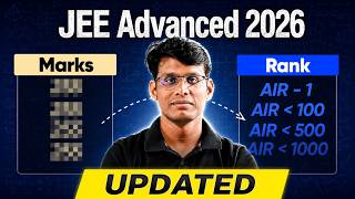 Marks vs Rank Detailed Analysis 🔥 | Safe Score for IIT/NIT? | JEE Advanced 2026