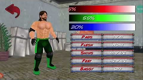AJ Styles Green Attire- WR3D