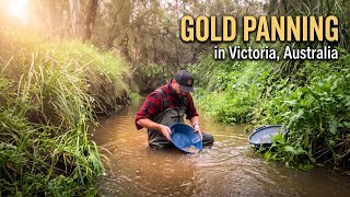 Gold Panning Lesson in Victoria, Australia